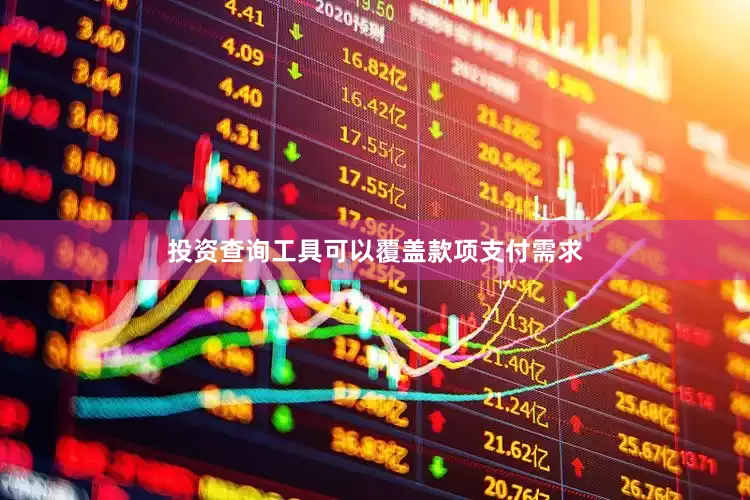 投资查询工具可以覆盖款项支付需求