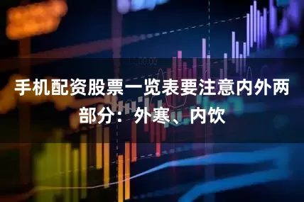 手机配资股票一览表要注意内外两部分：外寒、内饮